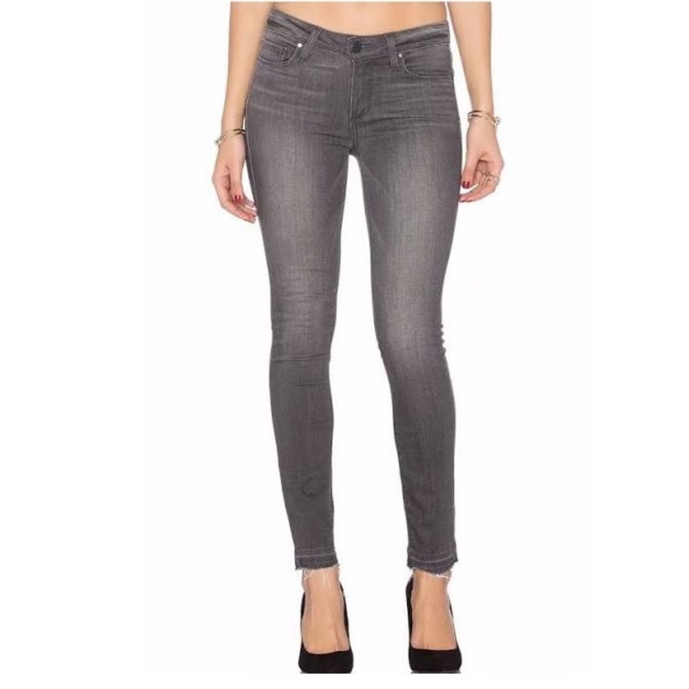Paige Verdugo Ankle Skinny Jeans in Gray